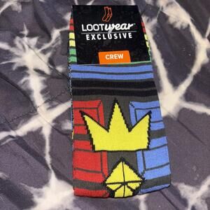 Loot Crate Loot Wear Exclusive Voltron Crew Socks Size 6-12